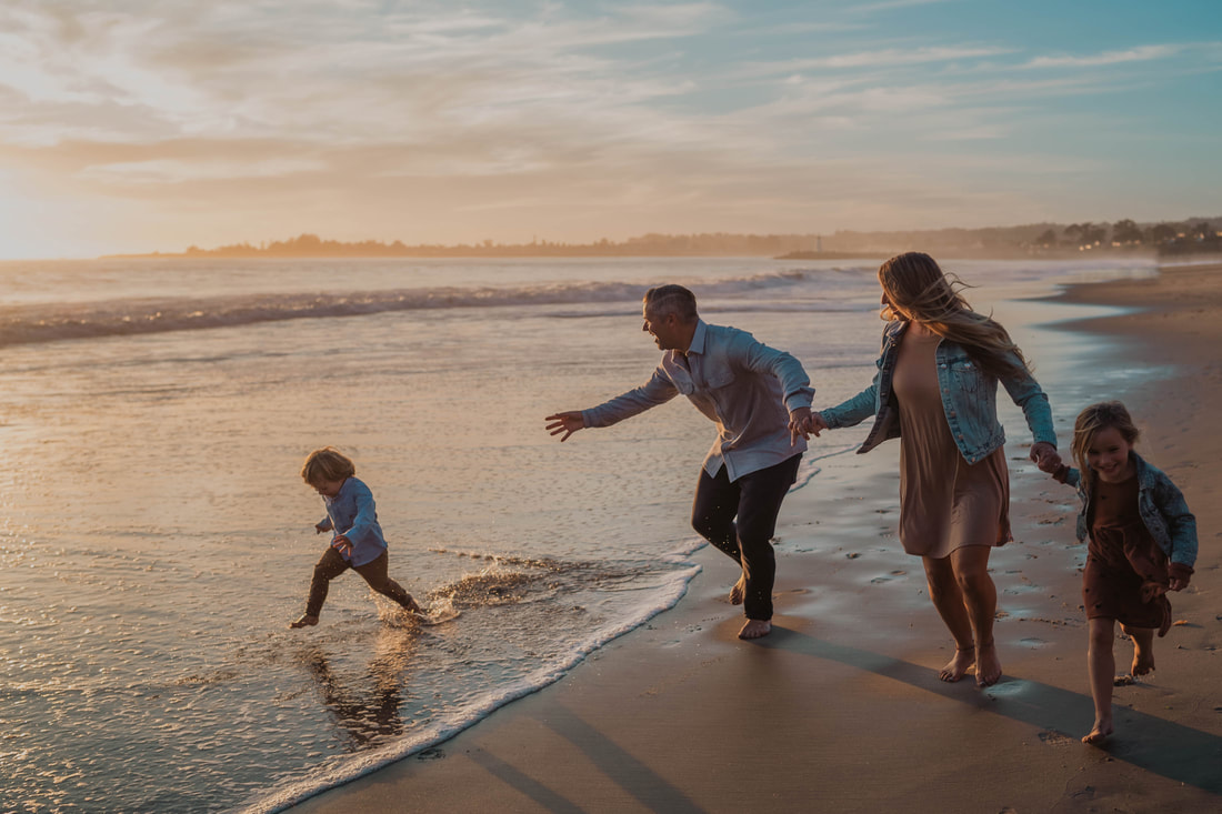 Santa Cruz family photo shoot on the beach