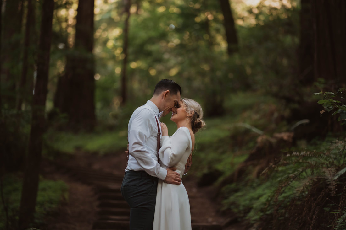 Couple getting married at Muir Woods with Santa Cruz based photographer