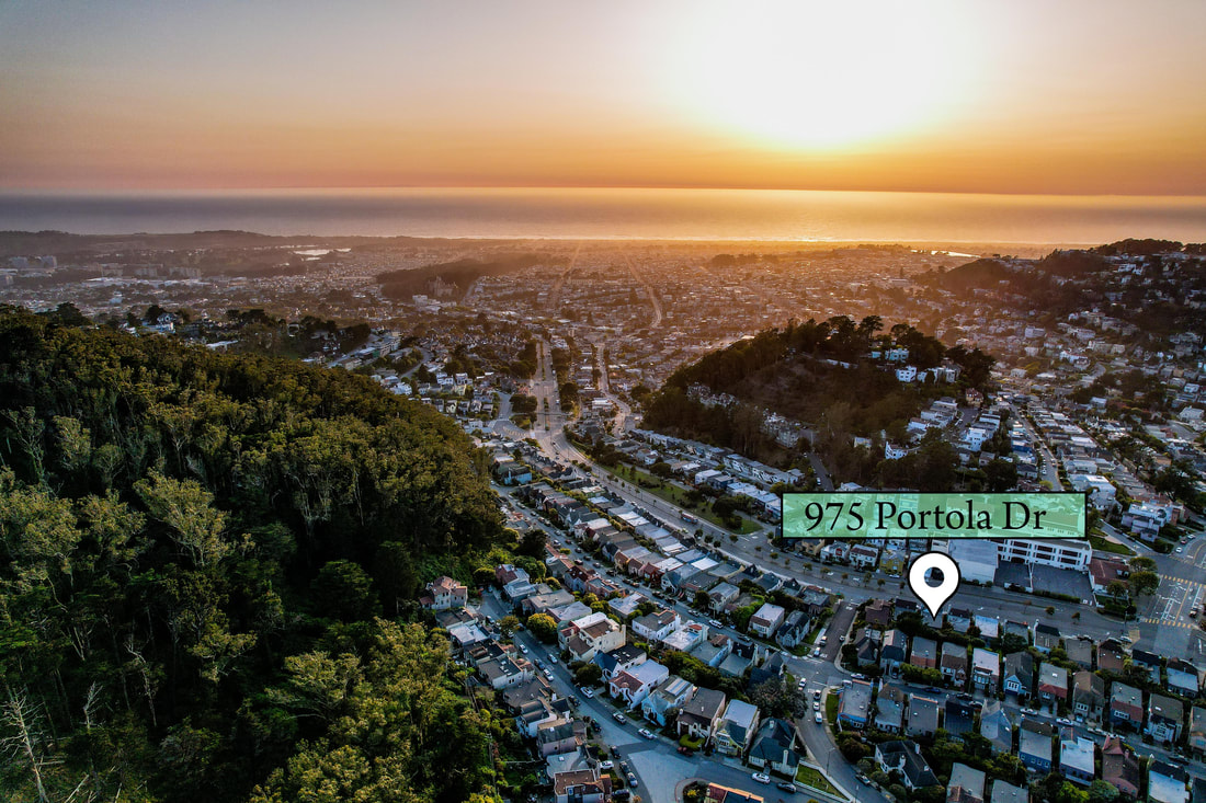 Drone video of Santa Cruz real estate property listing.